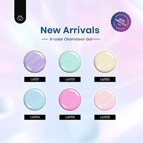 Image of Beetles Glitter Gel Nail Polish Set 6 Colors Sparkle Gel Polish Kit