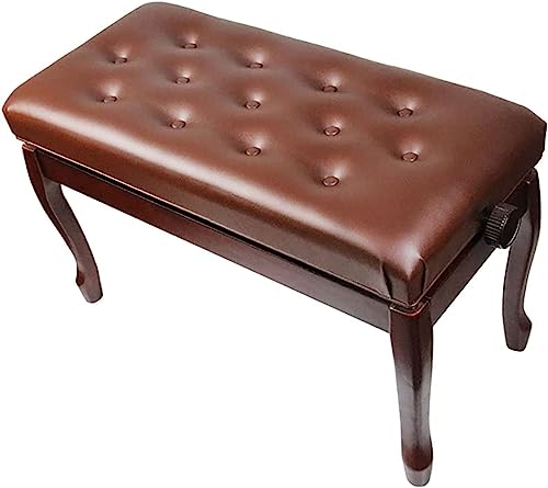 Tabouret Piano,Banquette Piano Banc Banc de piano réglable en hauteur avec pieds élégants en forme de fer à cheval, cadre en bois massif, capacité de charge jusqu’à 180 kg, 76 x 36 x 48-58 cm, marron - Les Beatles, Paul McCartney, John Lennon, RIngo Starr, George Harrison Tabouret Piano,Banquette Piano Banc Banc de piano réglable en hauteur avec pieds élégants en forme de fer à cheval, cadre en bois massif, capacité de charge jusqu'à 180 kg, 76 x 36 x 48-58 cm, marron