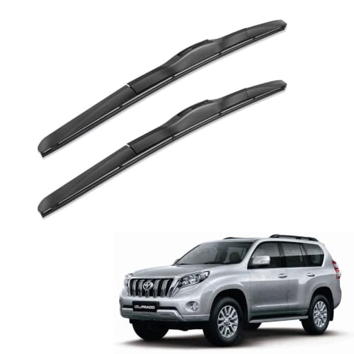 Image of Oshotto Frameless (O.E.M Type) Wiper Blades Compatible with Toyota Land Cruiser Prado (26 inch / 20 inch)