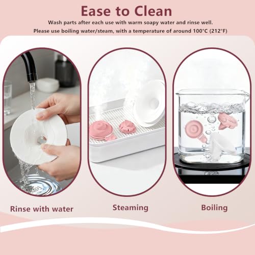 Image of 2 Sets 21mm Full Breast Pump Kits Compatible with Momcozy Upgraded Mobile Flow M9, Including 21mm Flange*2, Valve*2, Diaphragm*2, Bottle*2