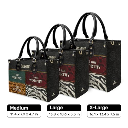 Personalized Leather Handbag For African American - Christmas Gifts For Women For Black Women4