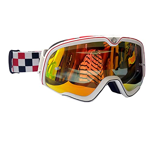 Occhiali da moto retrò Steampunk Rame Vintage Biker Eyewear Goggles Antivento Antivento