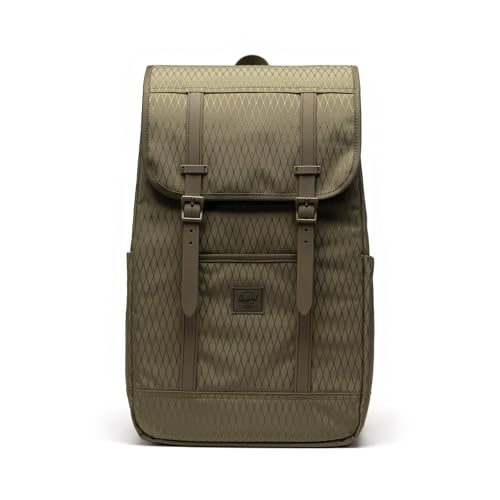Image of Herschel Supply Co. Unisex, Retreat Backpack, Ivy Green Diamond, One Size