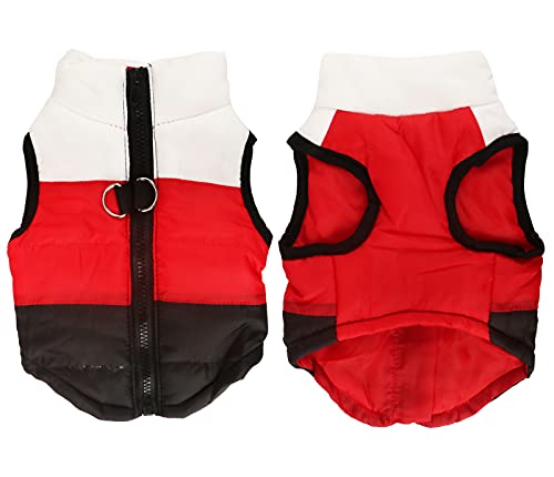 IdepetTM-Pet-Dog-Cat-Coat-with-Leash-Anchor-Color-Patchwork-Padded-Puppy-Vest-Teddy-Jacket-Chihuahua-Costumes-Pug-Clothes-XS-S-M-L