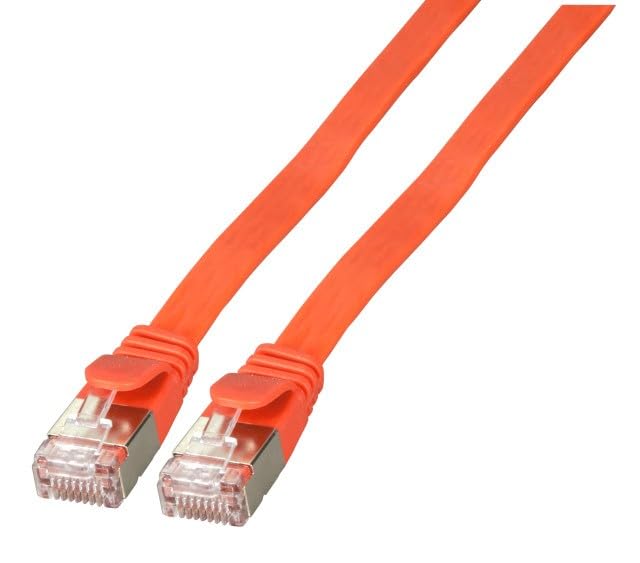 Cable Plano RJ45 Cat.6A U/FTP 3 m Rojo miniatura 1