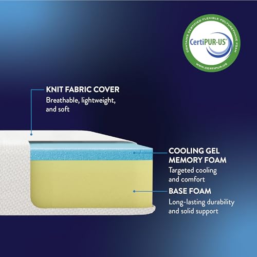 Best Price Mattress 10 Inch Memory Foam Mattress, Cooling Gel Infused, Certified Safe Foams & Fabric, Mattress in a Box, King