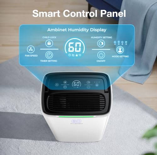 52-Pint-Energy-Star-Dehumidifier-for-Basement-PLUSCENT-5000-SqFt-Coverage-with-Drain-Hose-Ultra-Quiet-4-Modes-Smart-Humidity-Sensor-24H-Timer-for-HomeBedroomLarge-Rooms 52 Pint Energy Star Dehumidifier for Basement PLUSCENT 5000 SqFt Coverage with Drain Hose Ultra Quiet 4 Modes Smart Humidity Sensor 24H Timer for HomeBedroomLarge Rooms