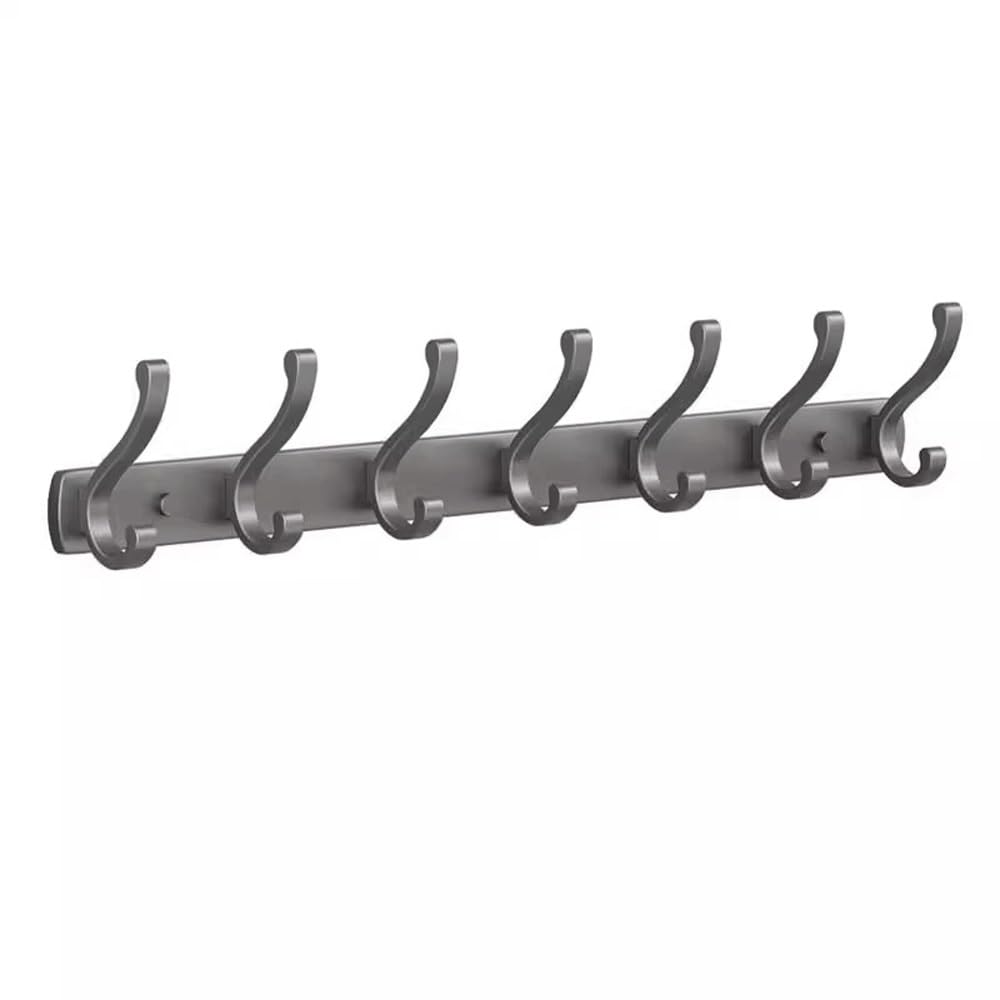 YQINQIN83B Coat Hangers Wall Mounted Clothes Rack, Hook Behind Door, Hanger, Adhesive, Strong Load-Bearing Entrance for Bedroom