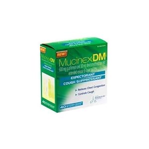 Reckitt Benckiser Mucinex DM Expectorant and Cough Suppressant Tablet – 20 per Pack – 24 Packs per case.