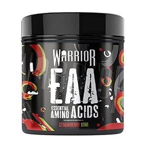Warrior, EAA – Essential Amino Acids – 360g – Provides Exceptional Support for Recovery & Muscle Soreness – Formula Includes Cyclic Dextrin, Taurine and More, Strawberry Kiwi