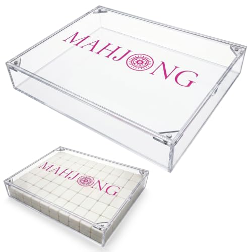Estuche acrílico transparente para Mahjong 31.5x24.5x5.5 cm miniatura 1