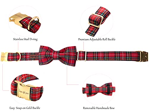 Unique Style Paws Hundehalsband Fliege Halsband Verstellbare Halsbänder oder Hundeleinen für Hunde und Katzen Klein Mittelgroß Groß