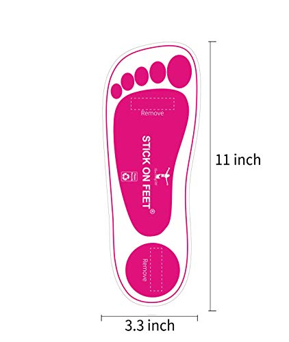 60Pairs(120Feets) Premium Pink Spray Tan Feet Tanning Pads Protectors #TOP1