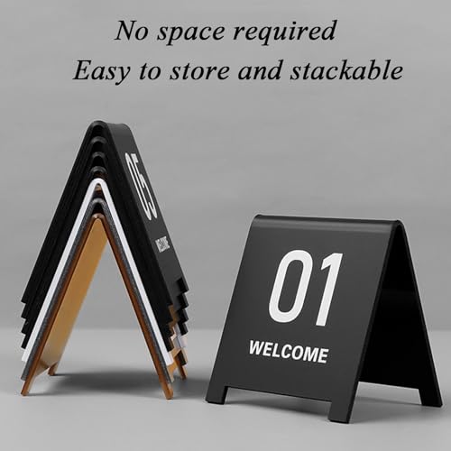 Numéros de table en acrylique évitant le désordre des banquets
