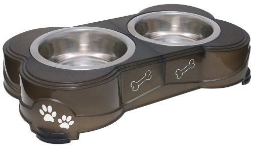 Loving Pets Dolce Diner Dog Bowl, Small, Espresso
