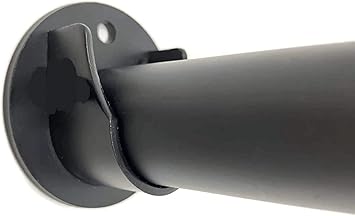 Snooze Factory Curtain Brackets for Wall End - Parda Holder Wall to Wall Bracket for Side Wall, Fits 1 inch Rod Steel (U Shaped)