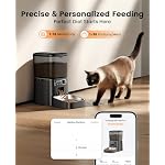 oneisall Automatic Cat Feeder, 2.4G WiFi Cat Food Dispenser with App, 12 Cups/3.5L Auto Cat Feeder for Dry Food, Timed Cat Feeder with Portion Control for Small Pets Indoor - Image 3