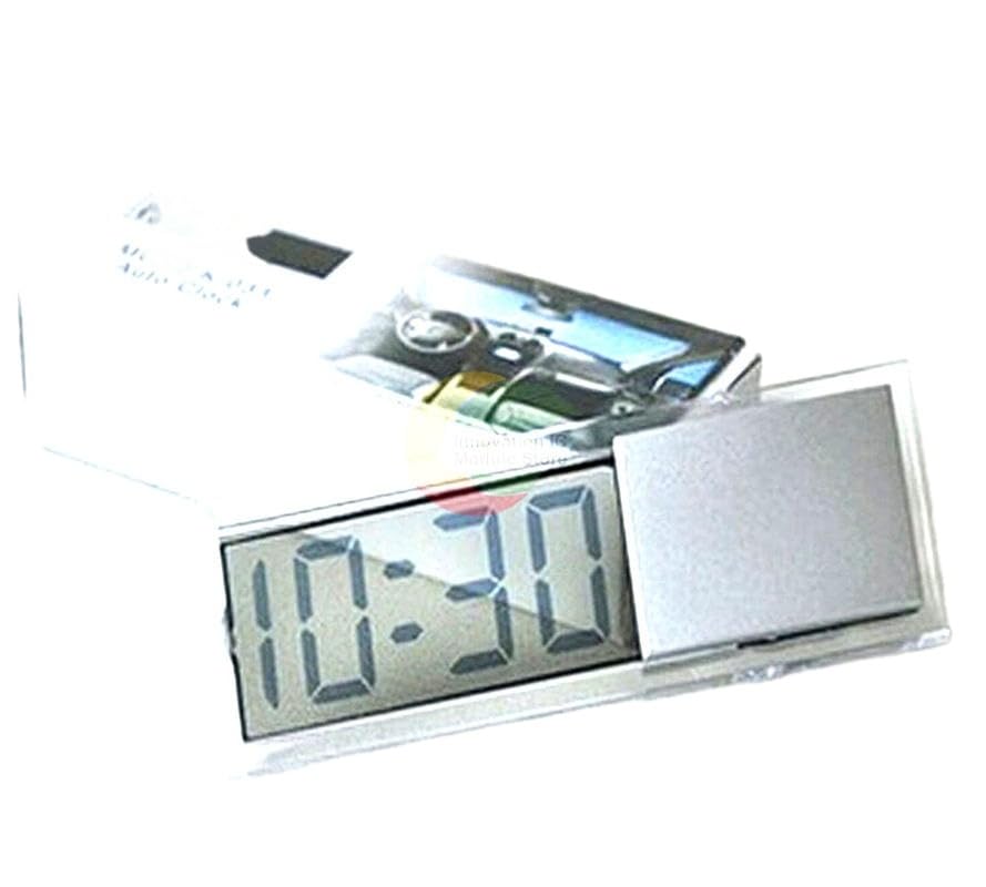 Mini Digital Car Electronic Clock Transparent LCD Display Digital Watch with Sucker Universal Car Decor image 2