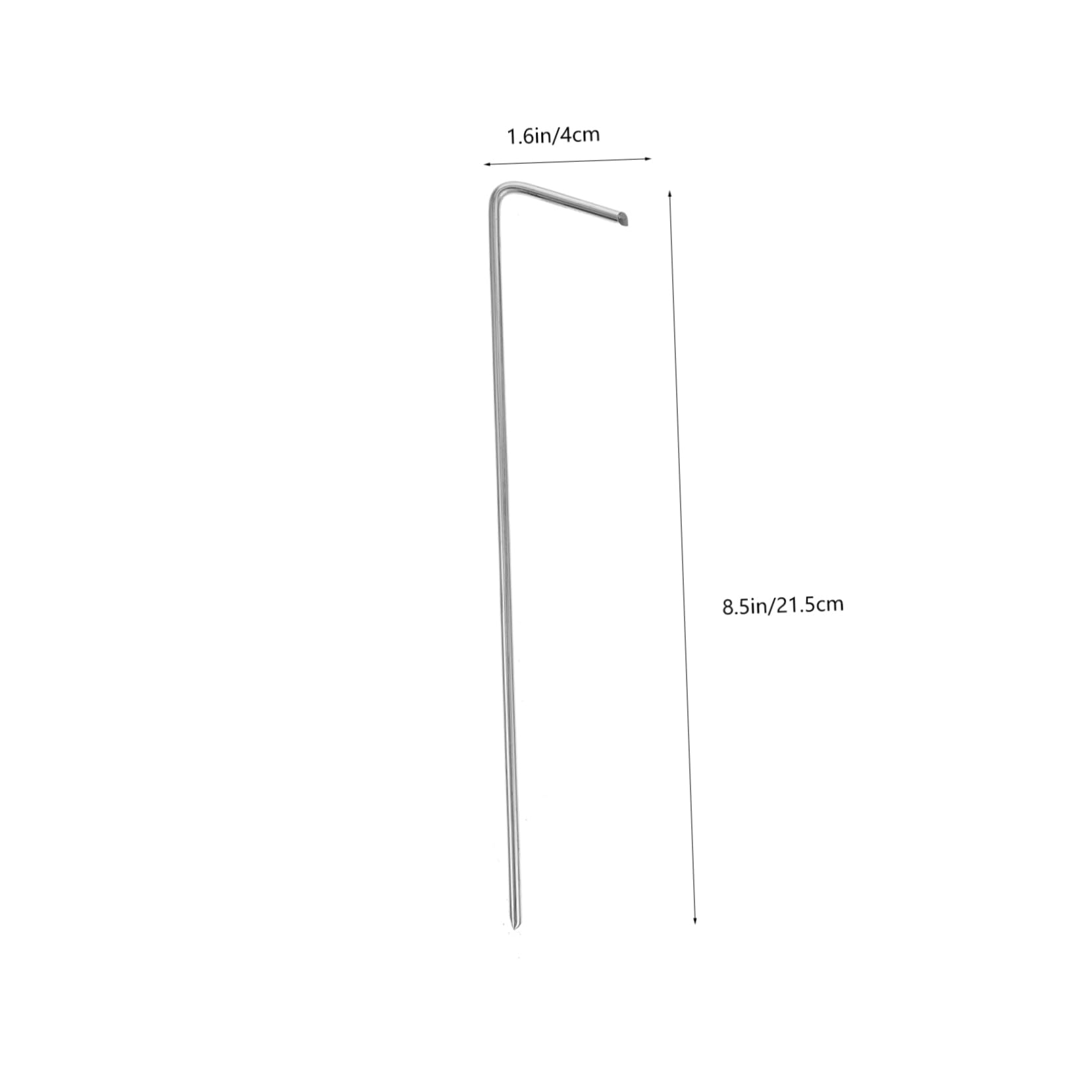 Toddmomy 30pièces Piquets de Tente Forme de J avec Crochets pour Ancrage de Tentes de Camping et Rideaux de Toit Robustes et Pratiques