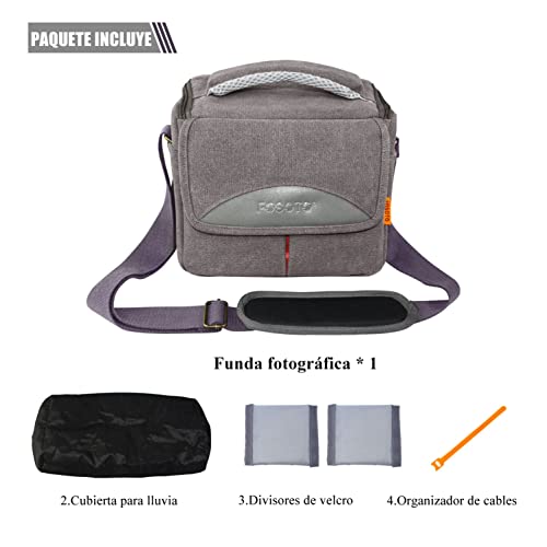 FOSOTO Bolsa para Cámara DSLR CSC Resistente a Lluvia - Fernando Cortés