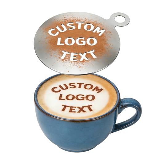 Custom Coffee Stencil with Logo Personalized Latte Art Stencil for Cappuccino Custom Coffee Decor Template for Cafe Pet Face Name DIY Coffee Bar Accessories