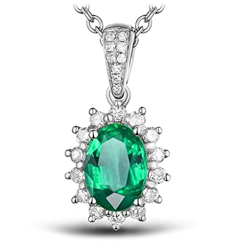 Collier émeraude MOCHAMIK en argent et pierre précieuse luxe