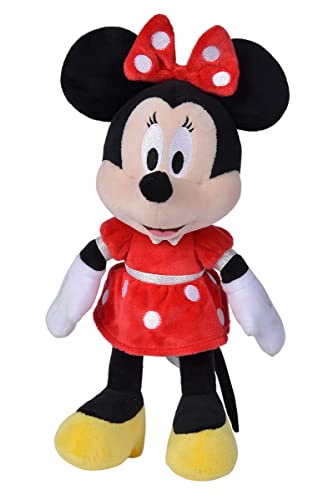 NICOTOY 6315870226 Disney Minnie, 25 cm, Noir, Rouge, Jaune, Peluche, 0m