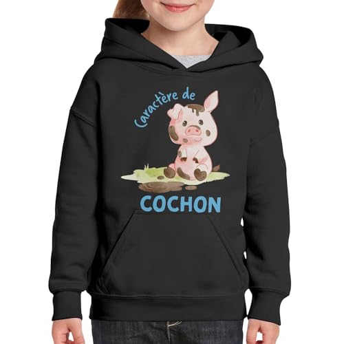 Sweat à capuche enfant Caractère de Cochon vêtement confortable - 3
