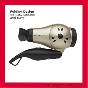 REVLON 1875W Compact Folding Handle Hair Dryer | Great for Travel — photo 3 of 6