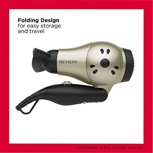 REVLON 1875W Compact Folding Handle Hair Dryer | Great for Travel by REVLON - Image 3