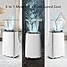 JustSmart 14,000 BTU Air Conditioner Portable for Room up to 700 Sq. Ft., 3-in-1 AC Unit, Dehumidifier, & Fan, Portable AC with Installation Kit & Remote Control