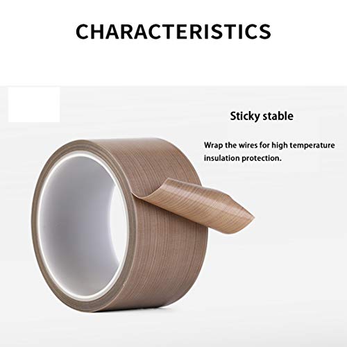 image for MS WGO PTFE Adhesive Teflon Tape 1/2Inch x 30 Foot High Temperature Ta