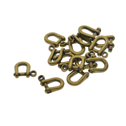 Image of 2X10 Pieces Horseshoe Buckles Keychain Bracelet Clips for DIY Straps Backpacks BronzeCrafts|Beads & Jewelry Making|Jewelry Findings|Jewelry Clasps & Hooks
