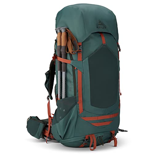 Image of Kelty Glendale 65L to 105L Internal Frame Backpack - Multi-day Backpacking Thru Hiking Pack, Adjustable Suspension, Customized Fit (Duck Green, 105L)