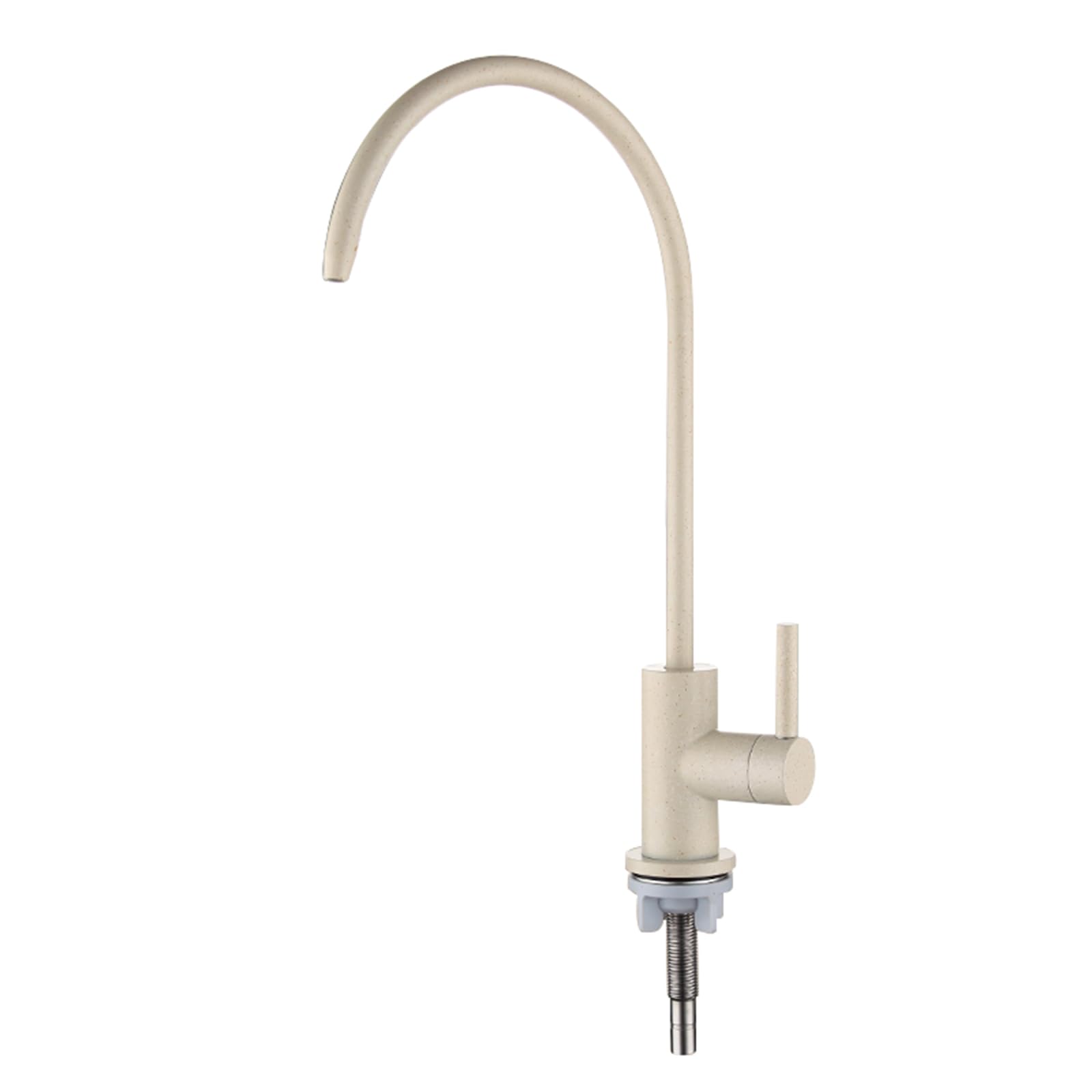 Grifo para sistemas de ósmosis en cocina moderna de diseño negro mate