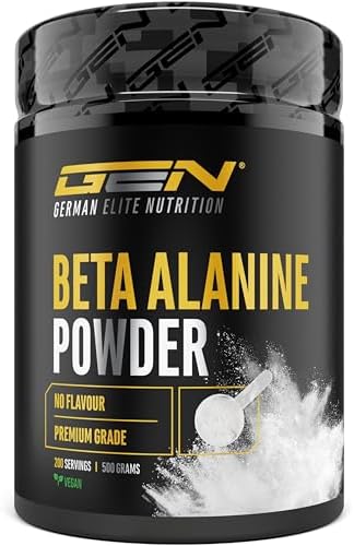 GEN GERMAN ELITE NUTRITION Beta-Alanina en Polvo - 500 g - +99% d...