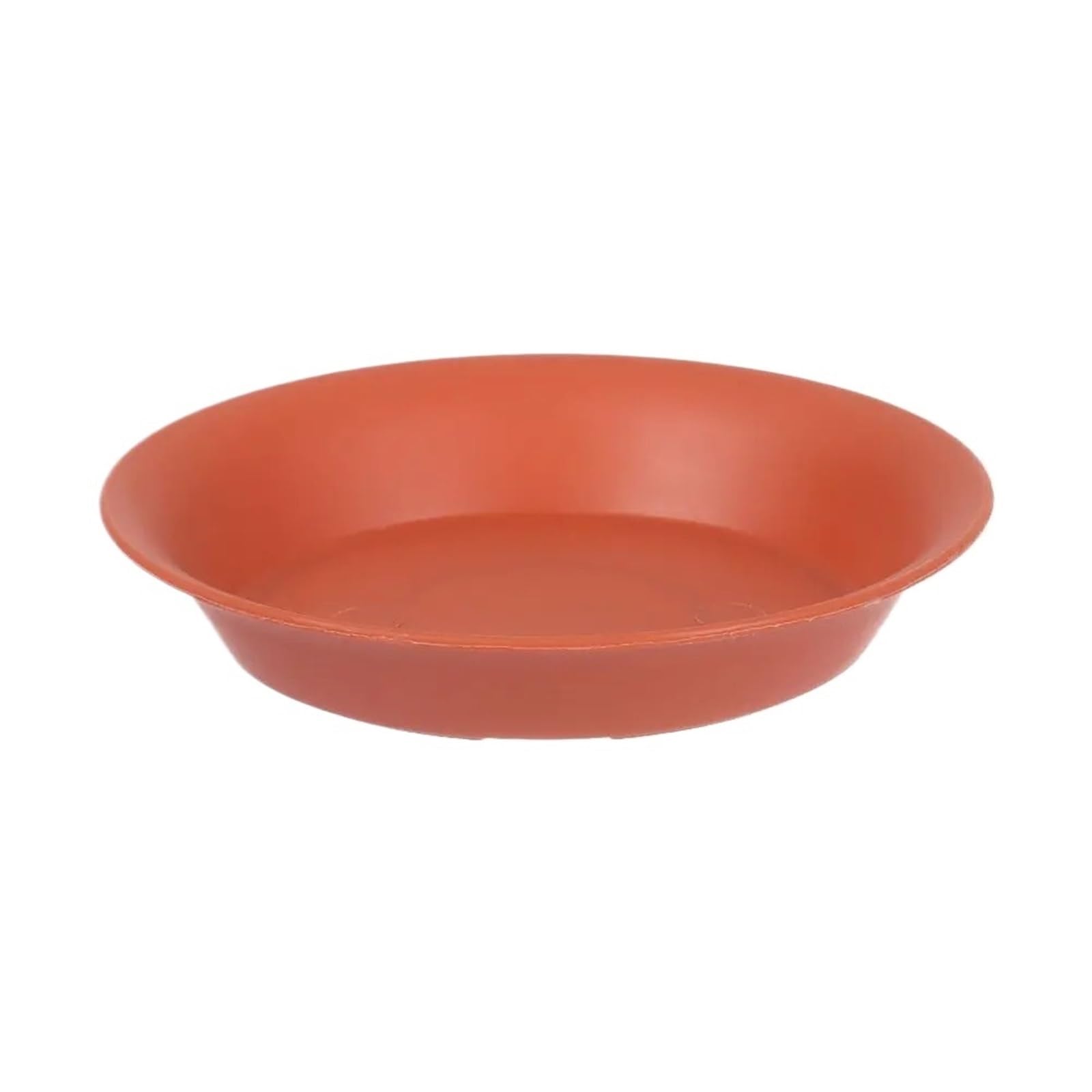 YILWPV 6Pcs Garden Flower Pot Round Indoor Outdoor Drip Trays Plant Saucer Plastic Tray Saucers(Red,7.2x9.8cm)