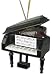 Miniature Grand Piano Christmas Ornament 2.75" x 3.125"
