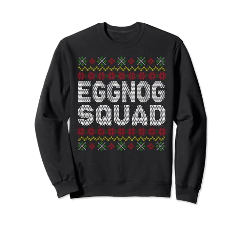Eggnog Squad Feo Navidad Beber Humor Sudadera