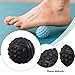 rockible Massage Ball Roller Back Massaging Home Exercise Deep Tissue Massage Tool Dia 7cm for Foot Full Body Dance Muscle Massaging, Black