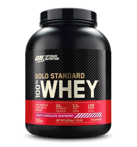 Optimum nutrition Whey gold standard   2,25 kg White Chocolate   Raspberry