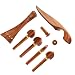 violin accessories 4/4 Violin Wood Accessories Four Piece Set Cheek Rest Pull String Board Tail Nail Peg Shaft Violin Instrument Accessories Replacement Parts