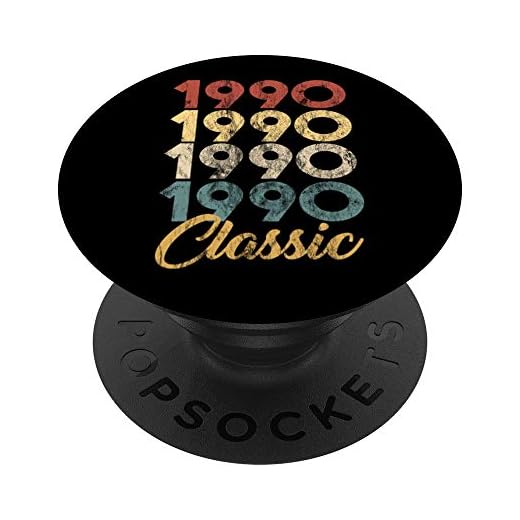 31 Cumpleaños Nacido en 1990 Vintage 31 Retro Bday Regalo PopSockets PopGrip: Agarre intercambiable para Teléfonos y Tabletas