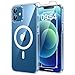 TAURI für iPhone 12/12 Pro Hülle 6,1" mit Panzer Schutz Glas Folie, Kompatibel mit MagSafe, Schutz nach Militärstandard, [Anti-Vergilbung] Stoßfest Magnetisch Handyhülle - Durchsichtig