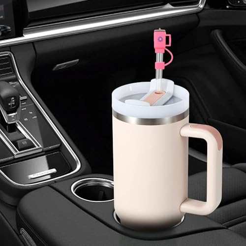 Image of 9P Straw Cover for Stanley Cup, Silicone Straw Topper for Stanley Cup 30&40oz with Tumblers, 10mm 0.4in Lid Accessories (Reusable)