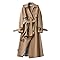 Trench Coat Femme Mi-long - Coupe Classique, Ceinture Amovible, 98% Polyester, Pour Automne/hiver