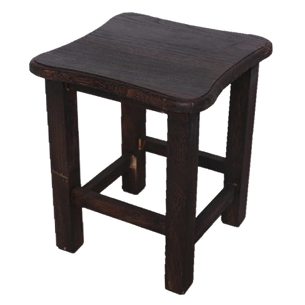 Tabouret de pied haut de gamme en bois massif pour adulte