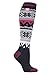 Produktbild HEAT HOLDERS Lite - Damen 1.6 TOG Winter Warme Gestreift Extra Lang Leicht Dünn Kniestrümpfe Thermo Socken (37-42 EU, Marton)