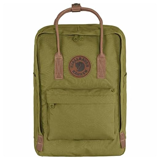 Fjallraven Unisex Kånken No. 2 laptop 15 tum ryggsäck, Folie grön, En storlek, Sport
