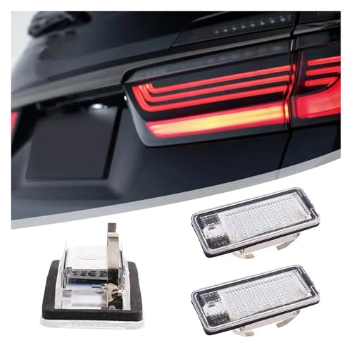 Plafones luces LED matrícula para viajes nocturnos seguros en Audi A3 8P y Q7 7